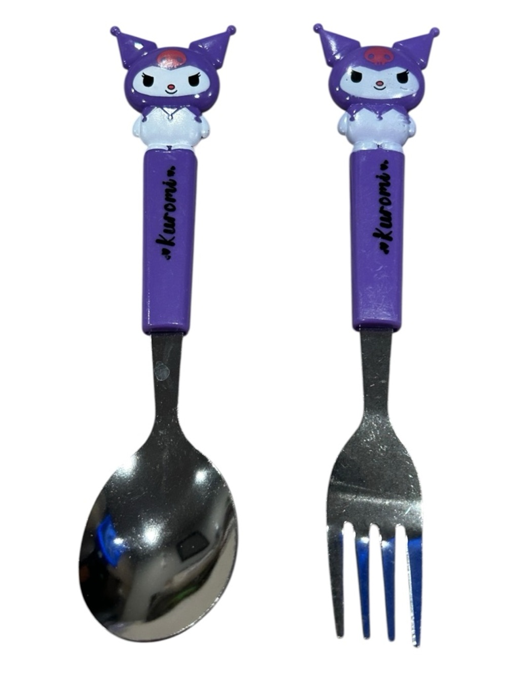 Kuromi Purple Character Spoon and Fork Set